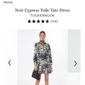 Tuckernuck Noir Toile Tate Dress XL